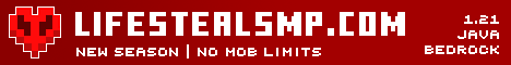 LifeSteal SMP Server Banner