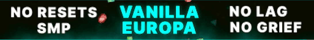 Vanilla Europa Server Banner Vanilla Europa Server Banner