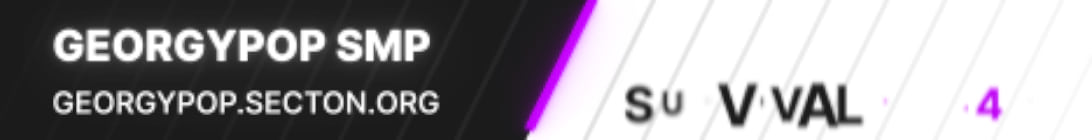 Georgypop SMP Server Banner Georgypop SMP Server Banner