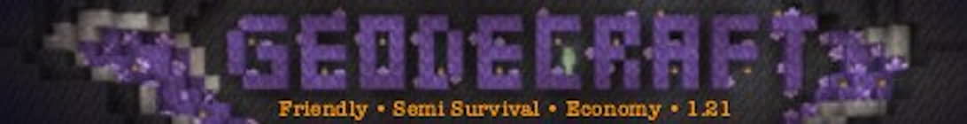 GeodeCraft Server Banner GeodeCraft Server Banner