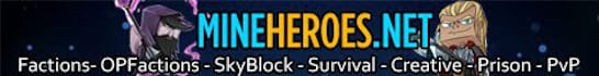 MineHeroes Server Banner MineHeroes Server Banner