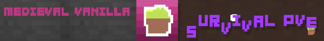 Medieval Vanilla Server Banner Medieval Vanilla Server Banner