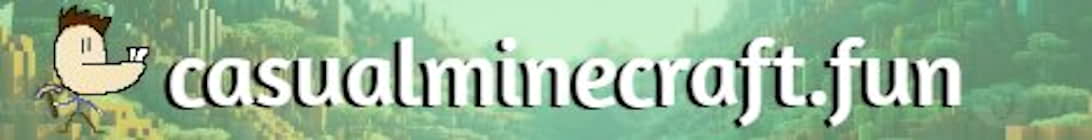 Casual Minecraft Server Banner