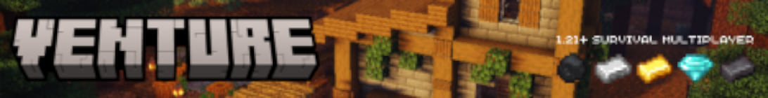 Venture Minecraft Server Banner Venture Minecraft Server Banner