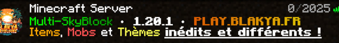 Blakya Server Banner