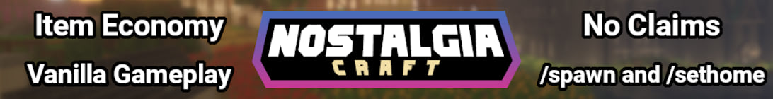 NostalgiaCraft Server Banner