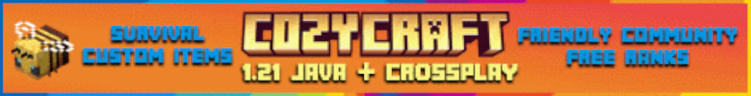 CozyCraft SMP Server Banner CozyCraft SMP Server Banner