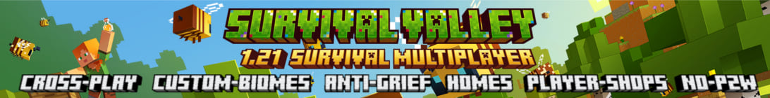 SurvivalValley SMP Server Banner SurvivalValley SMP Server Banner