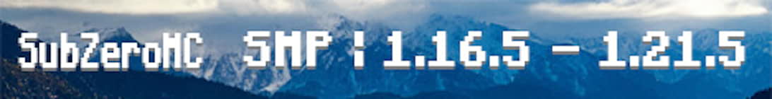 SubZeroMC Server Banner