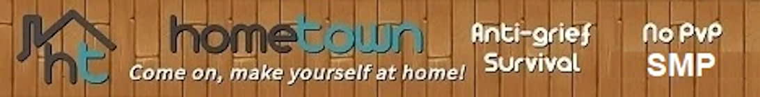 Hometown SMP Server Banner Hometown SMP Server Banner