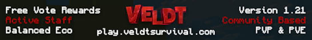 Veldt Survival Server Banner Veldt Survival Server Banner