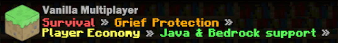 Vanilla Multiplayer Server Banner Vanilla Multiplayer Server Banner