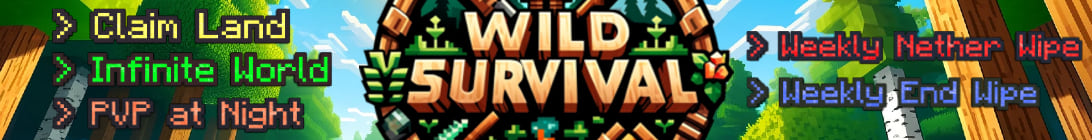 Wild Survival Server Banner Wild Survival Server Banner