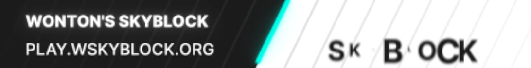 Wonton SkyBlock Server Banner Wonton SkyBlock Server Banner