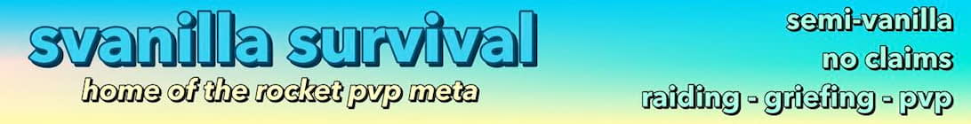 sVanilla Survival Server Banner sVanilla Survival Server Banner
