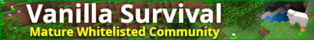 SiteB SMP Whitelisted Vanilla Server Banner SiteB SMP Whitelisted Vanilla Server Banner