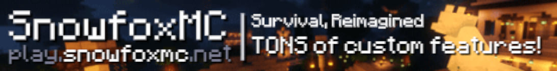SnowfoxMC Server Banner SnowfoxMC Server Banner